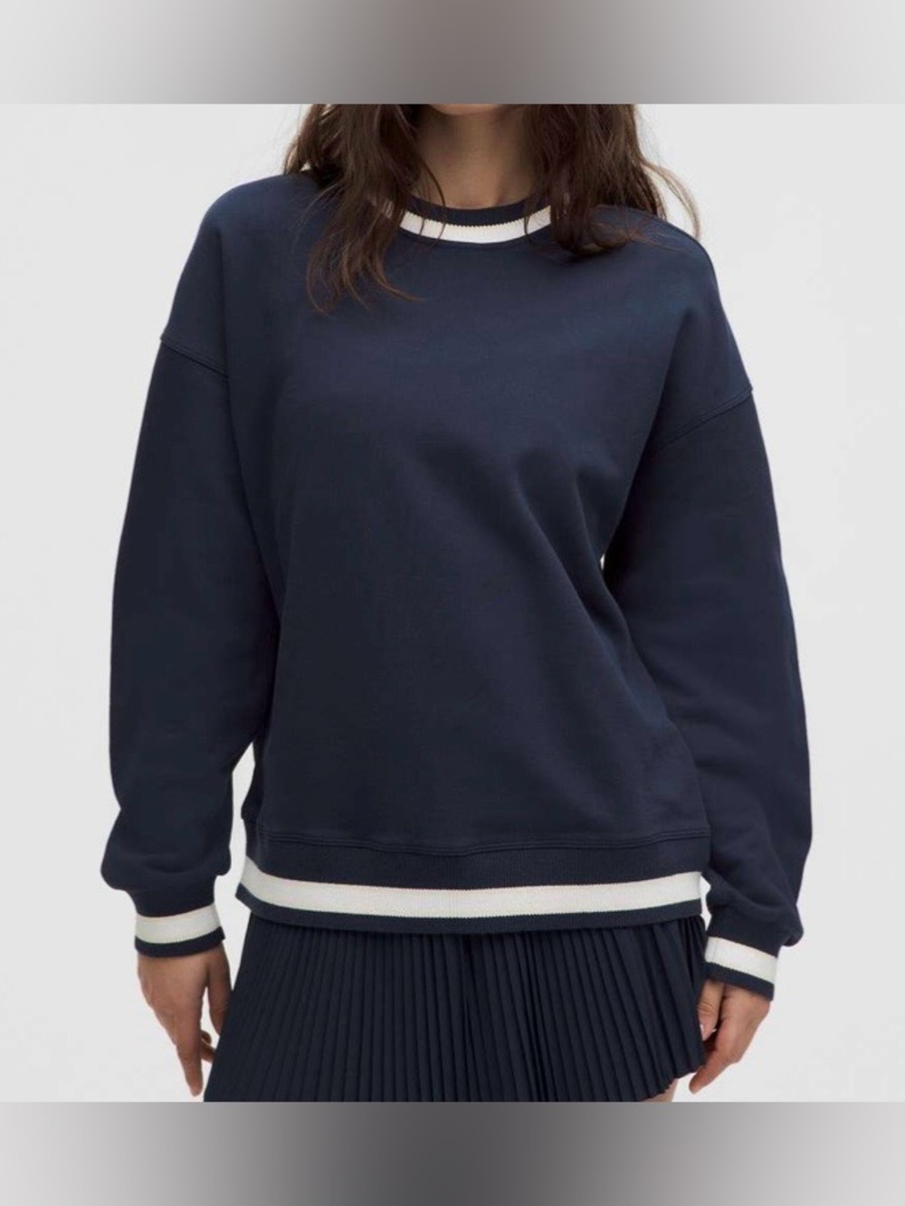 LULULEMON Perfectly Oversized Ringer Crew Sweatshirt